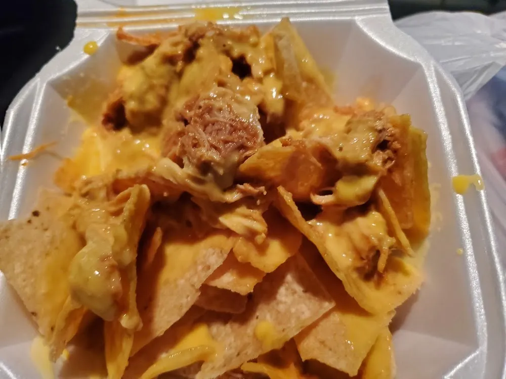 Chicken Nachos with Cheese