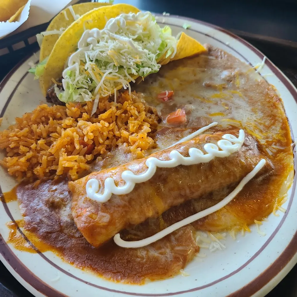 One Enchilada and Two Tacos